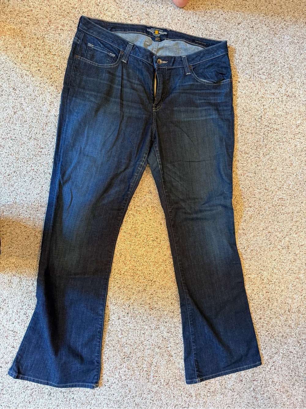 Lucky Brand Indigo Blue Bootcut Jeans Size 18W